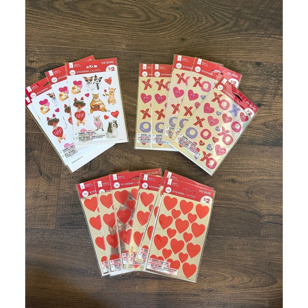 Valentines Day Stickers Bundle BNWT